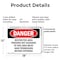Signmission Restricted Area Persons Not Assigned Danger Sign, Plastic, 18in W x 12in L, 2PK OS-2PACK-DS-P-1218-L-1547 - alternate 7